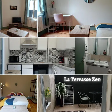 Apartmán La Terrasse Zen Dacher - Superbe 30 M2 Equipe Avec Terrasse Coeur Proche Gare Thermes Cures Vichy