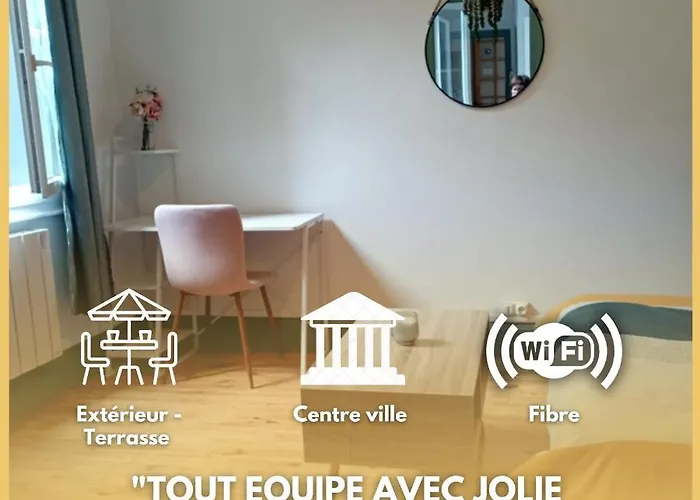 شقة La Terrasse Zen Dacher - Superbe 30 M2 Equipe Avec Terrasse Coeur Proche Gare Thermes Cures *