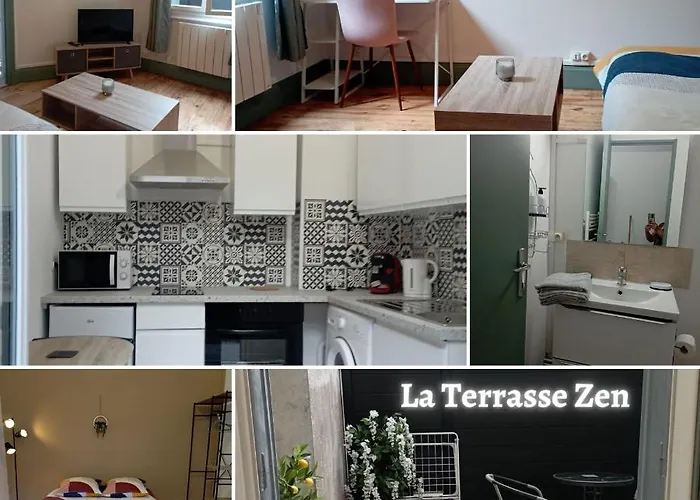 شقة La Terrasse Zen Dacher - Superbe 30 M2 Equipe Avec Terrasse Coeur Proche Gare Thermes Cures فيشي